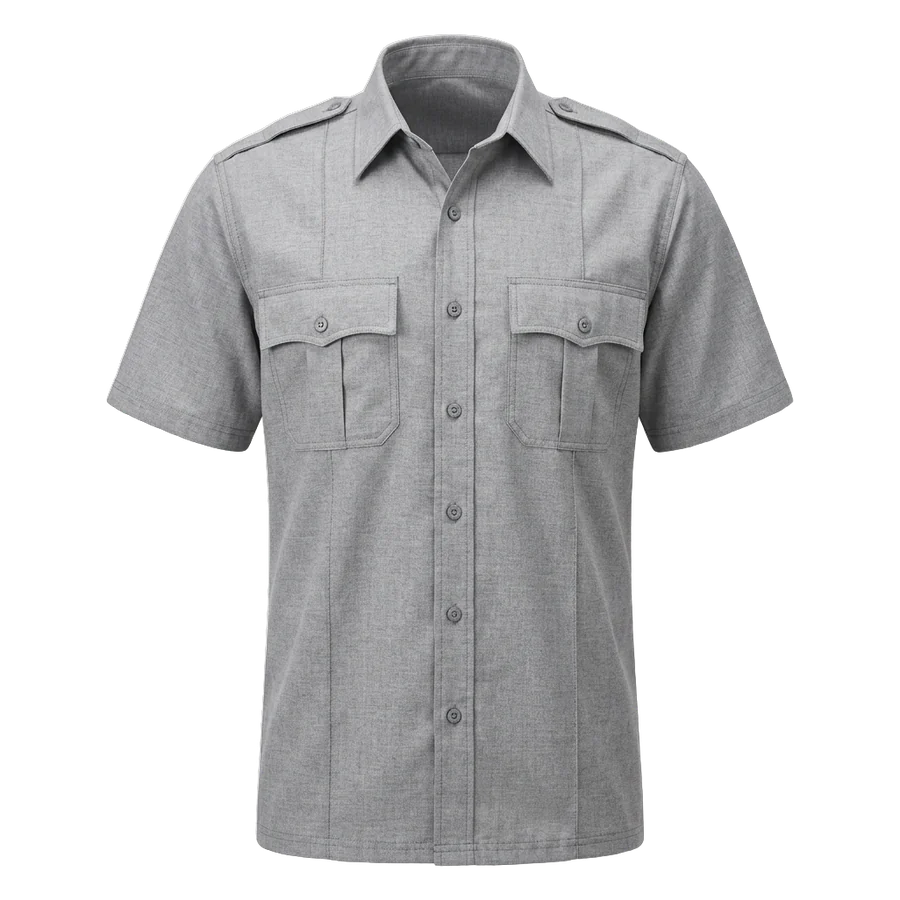 Camisa de vigilancia con charreteras y bolsillos para empresas de seguridad privada, personalizable con logo bordado – Bordher Villavicencio