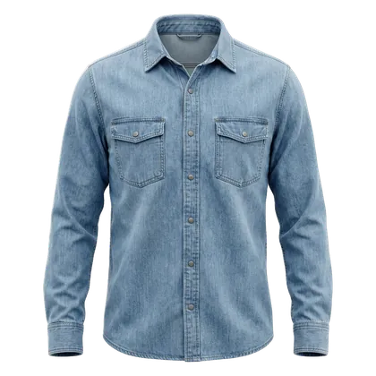 Camisa en jean personalizable con tu logo – camisas tipo Columbia en Villavicencio