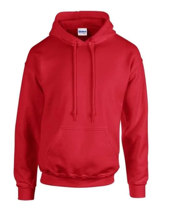 Chaqueta roja de dotación empresarial con logo bordado
